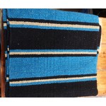 Navajo couverture de selle turquoise, noir & tan