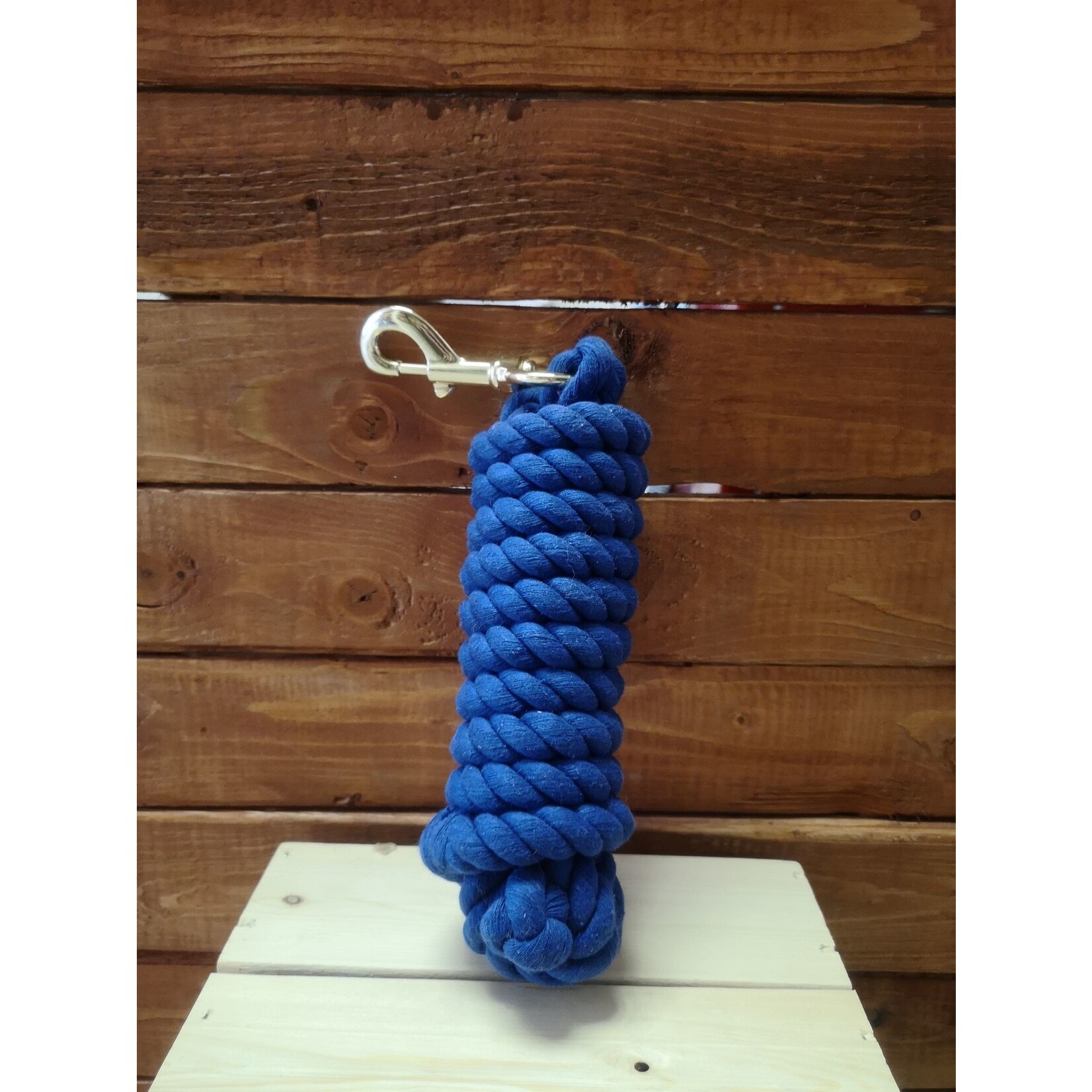 Western Rawhide Laisse coton bleu royal 10 "