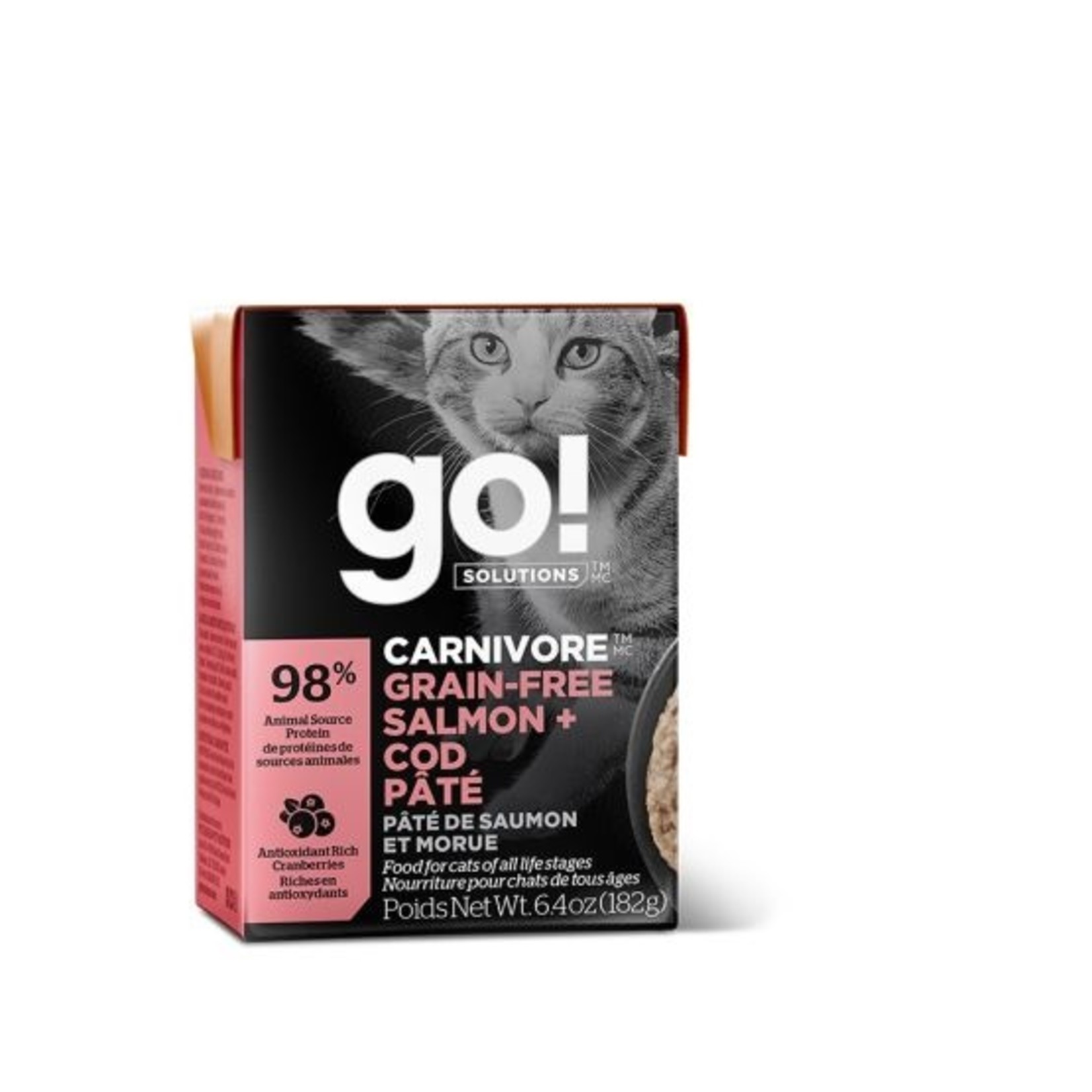 Petcurean Go Go Carnivore Saumon & Morue Chat 6,4 oz