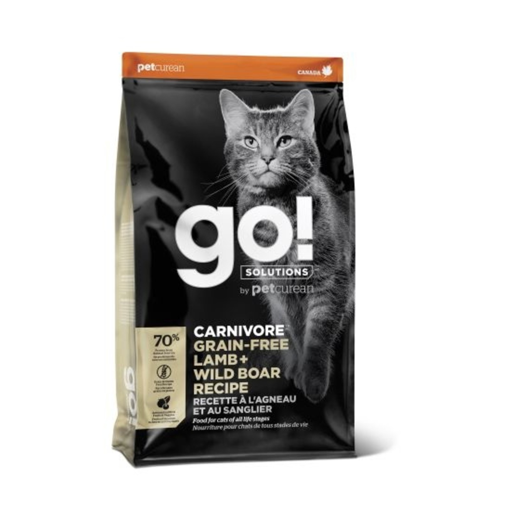 Petcurean Go Go Carnivore Agneau & Sanglier Sans grain Chat