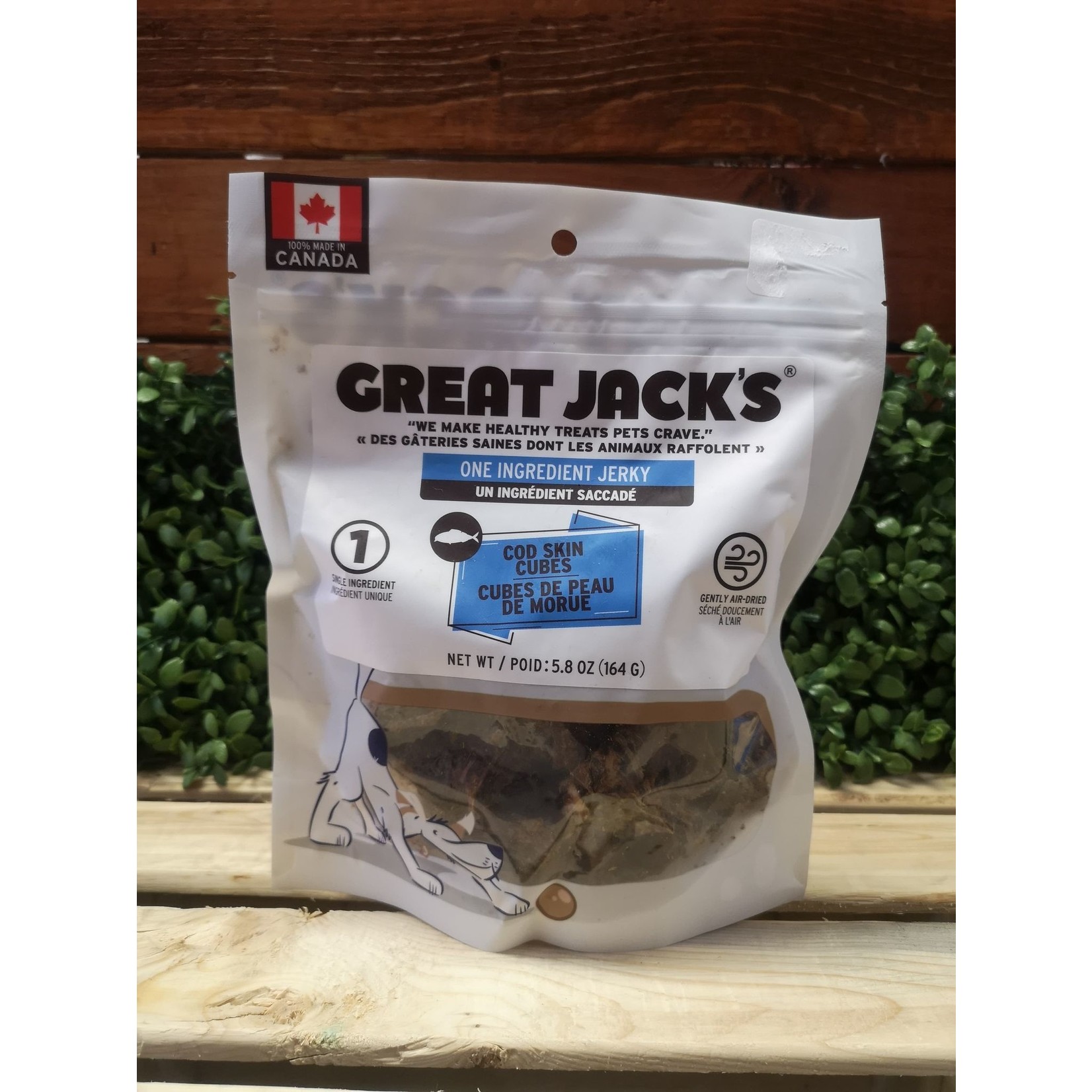 Canadian Jerky Great Jack's Cube de peau de morue