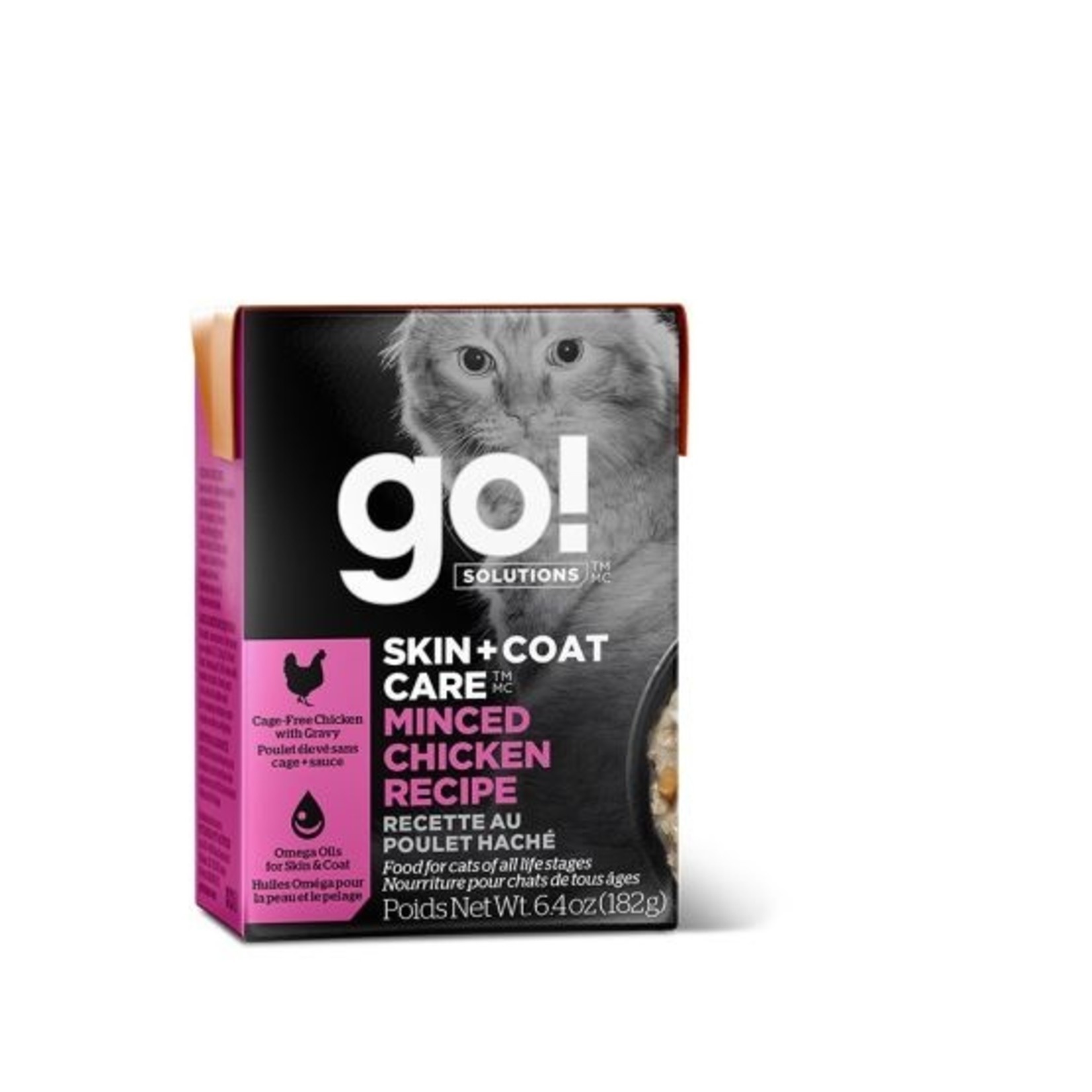 Petcurean Go Peau & Pelage chat Poulet haché 6,4 oz