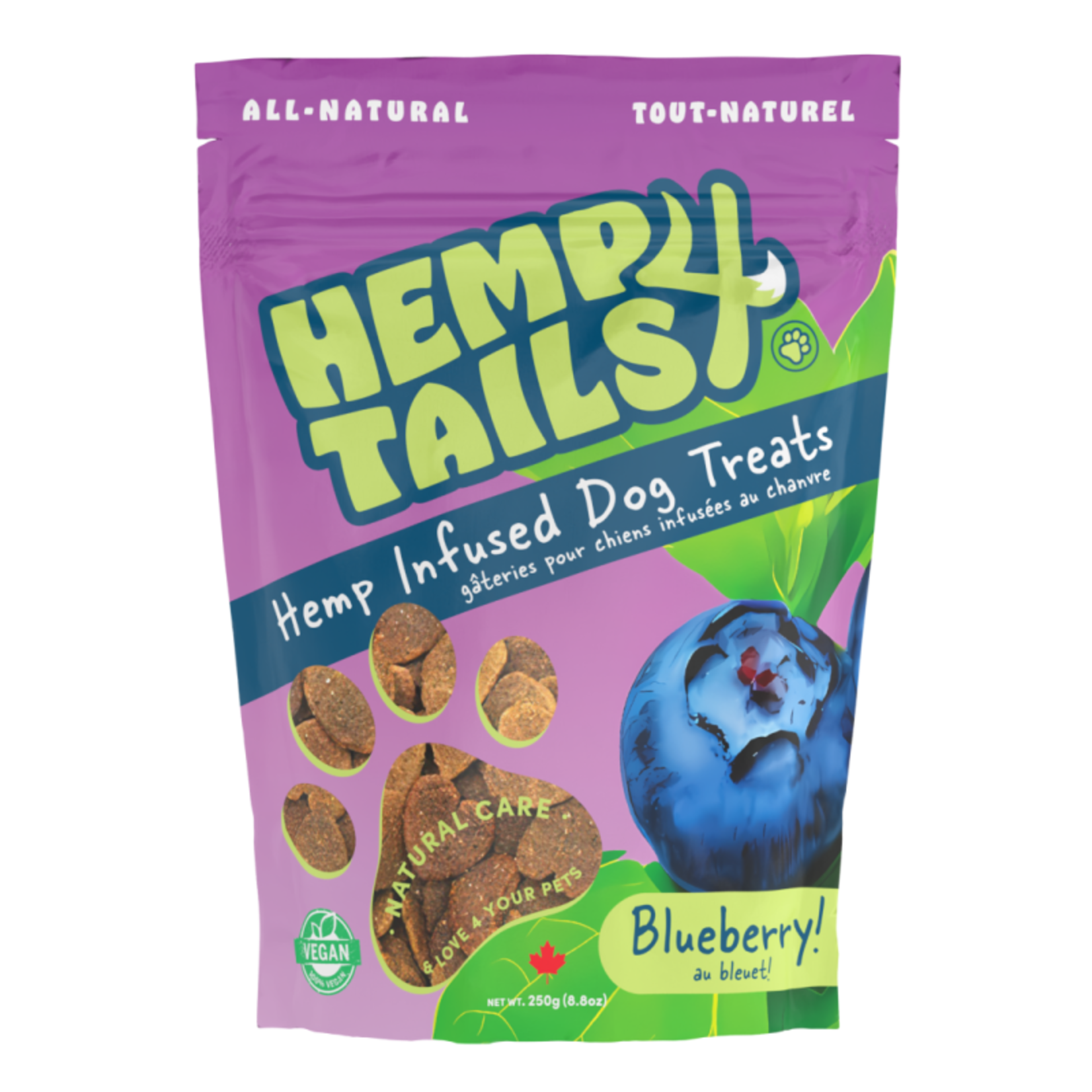 Hemp4Tails Hemp4Tails Gâteries Bleuets 250 gr