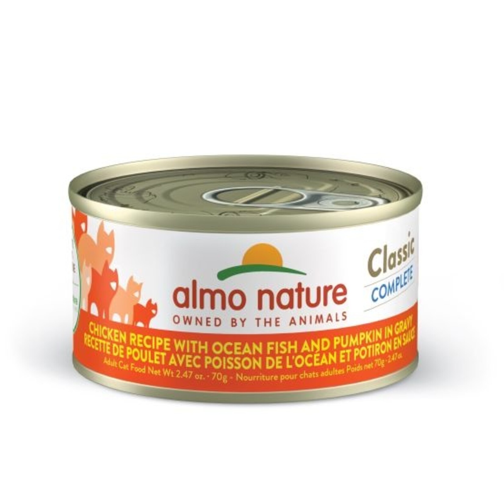 Almo Nature Almo Poulet avec poisson de l'océan et potiron en sauce 70 gr