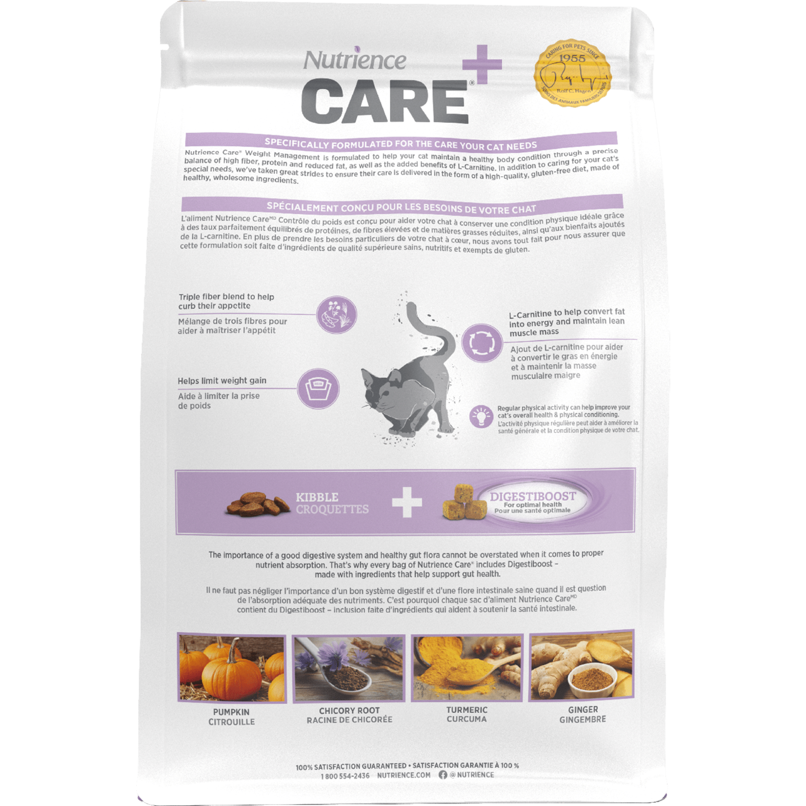 Nutrience Nutrience Care contrôle du poids chat 5 kg