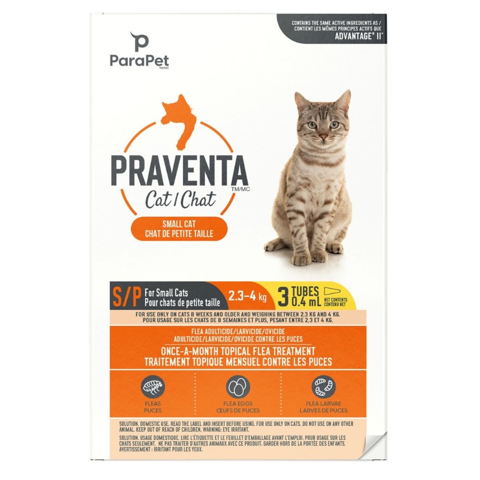 Parapet Praventa chat 2.3-4 kg  3 tubes