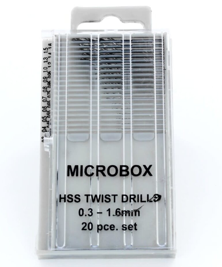 Vallejo Vallejo Drill Bits Microbox 0.3-1.6mm (20)