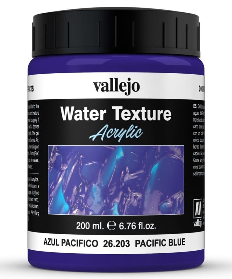 Vallejo Vallejo Water: Pacific Blue 200ml (Paste)