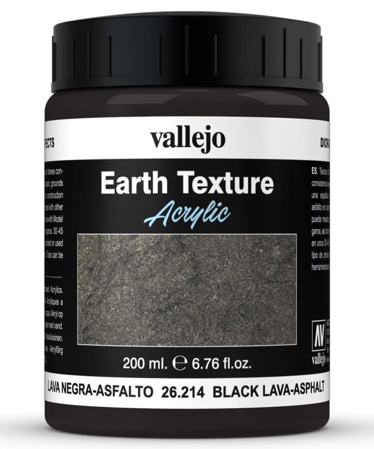 Vallejo Vallejo Earth: Black Lava - Asphalt 200ml (Paste)