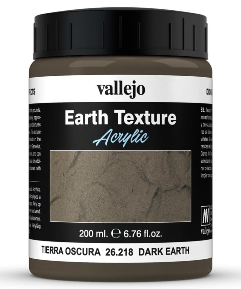 Vallejo Vallejo Earth: Dark Earth 200ml (Paste)