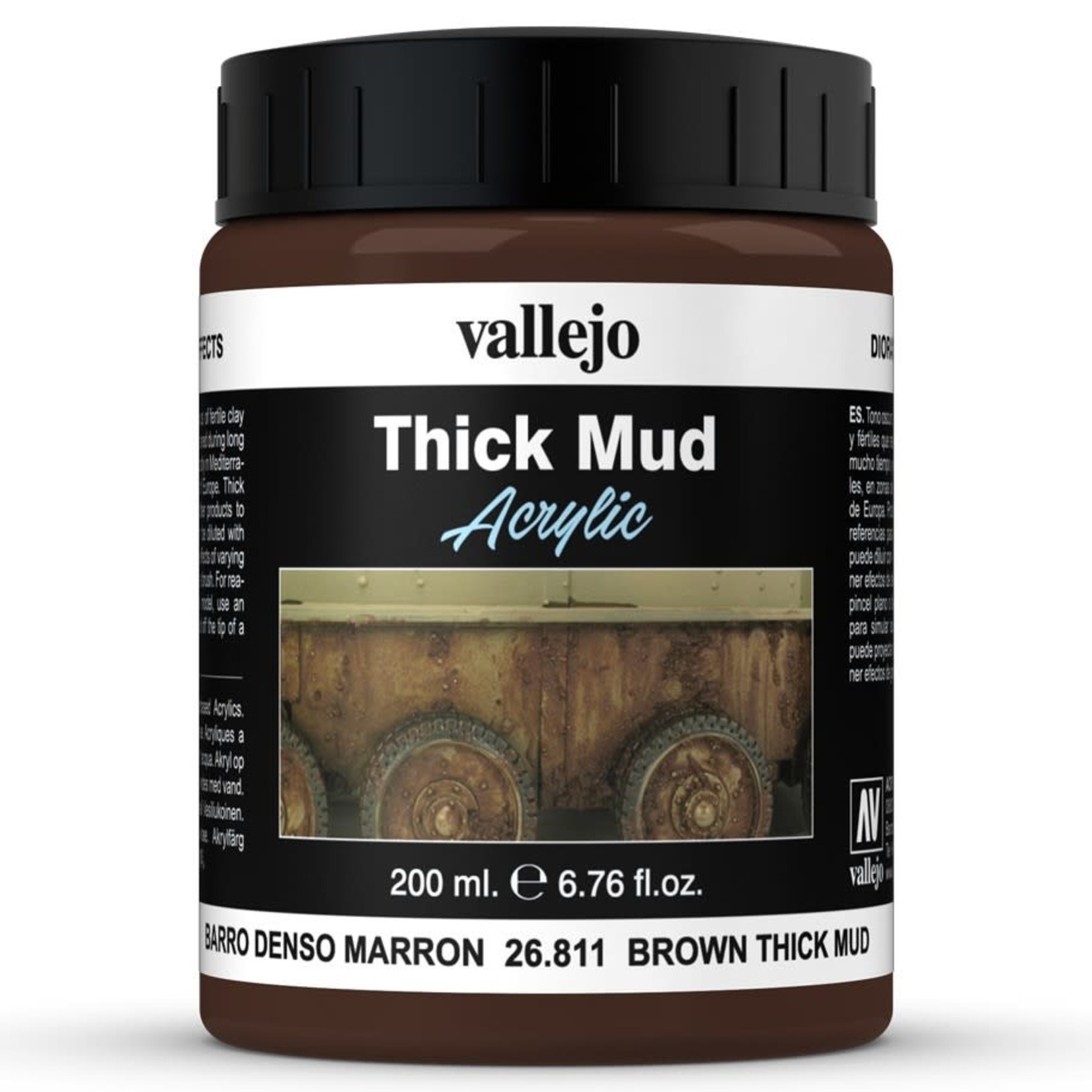 Vallejo Vallejo Mud: Brown Thick Mud 200ml (Paste)