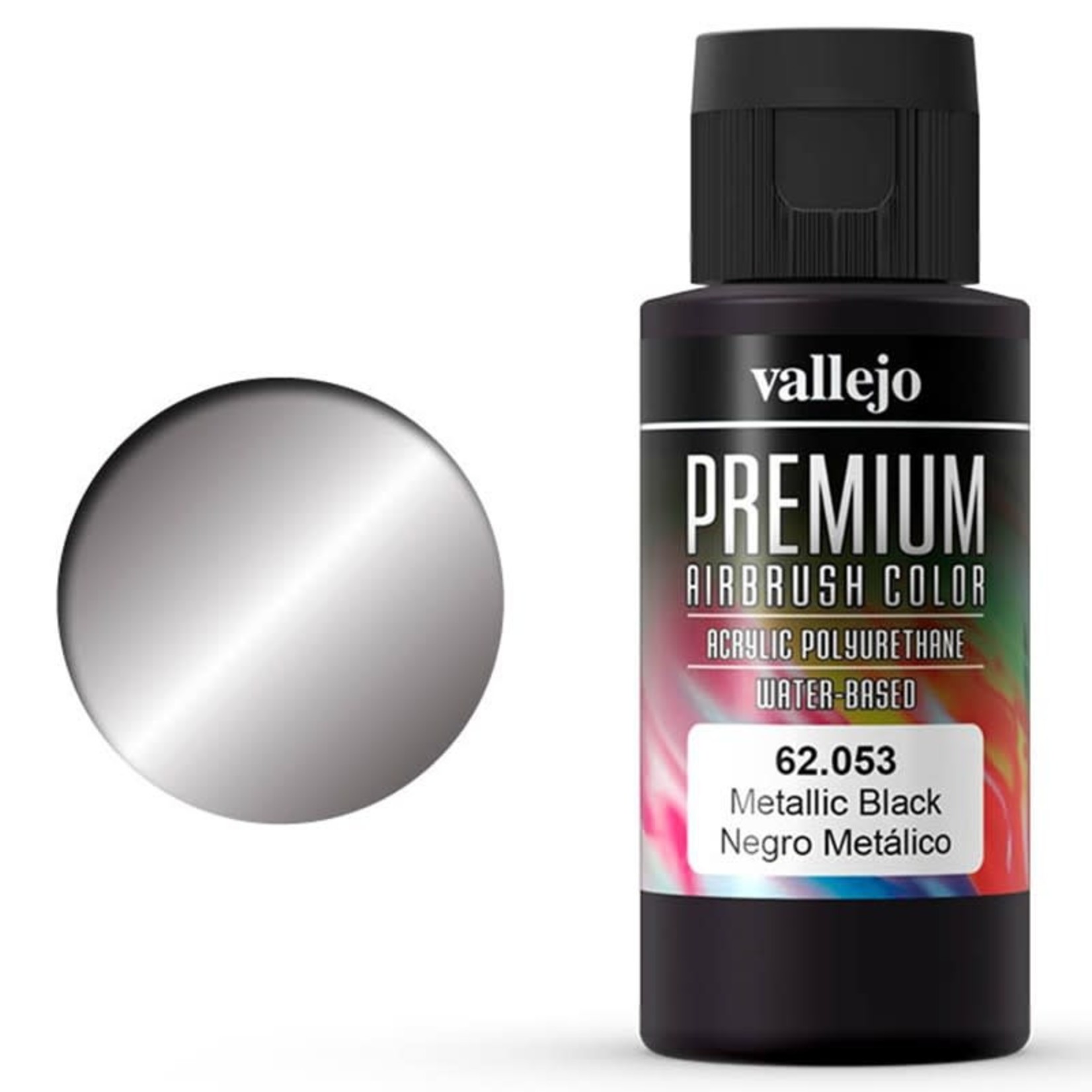Vallejo Vallejo Metallic Black 60ml Air