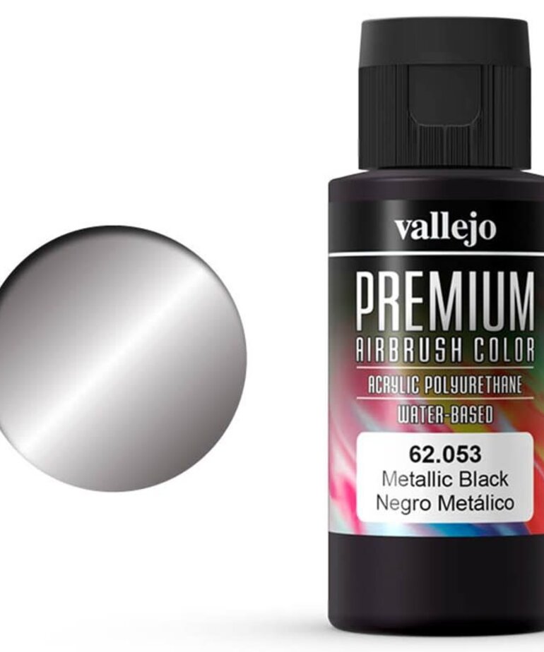 Vallejo Vallejo Metallic Black 60ml Air