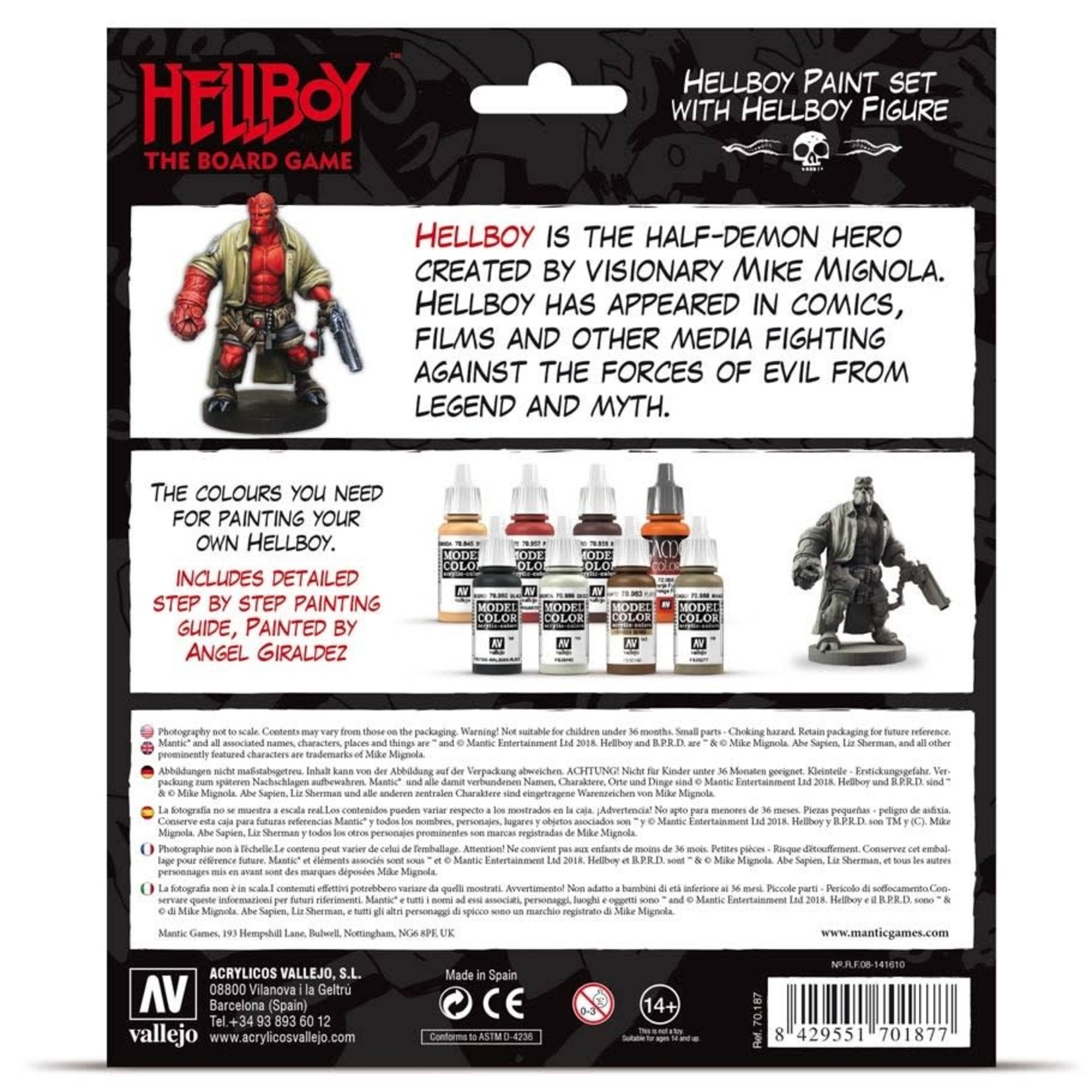 Vallejo SPECIAL ORDER Vallejo Model Color Hellboy Paint Set (8)