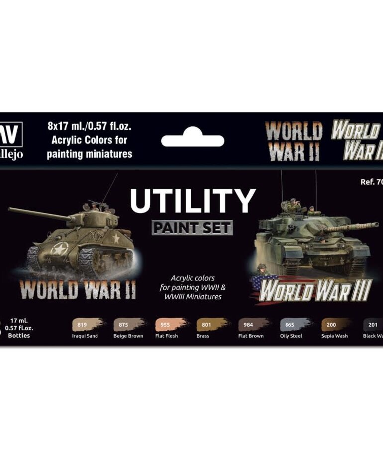 Vallejo Vallejo Model Color WWII WWIII Utility Paint Set (8) Set