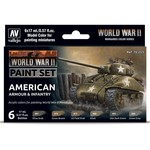 Vallejo Vallejo Model Color WWII American Armor & Infantry (6) Set