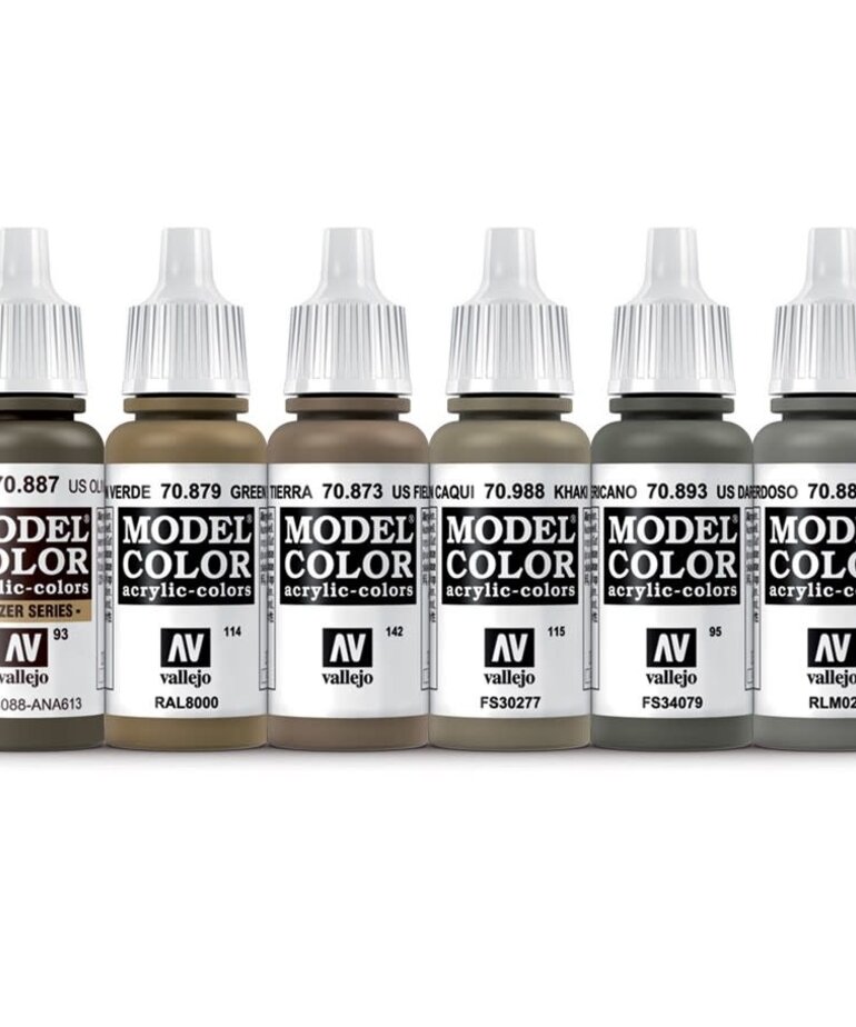 Vallejo Vallejo Model Color WWII American Armor & Infantry (6) Set