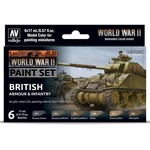 Vallejo Vallejo Model Color WWII British Armor & Infantry (6) Set