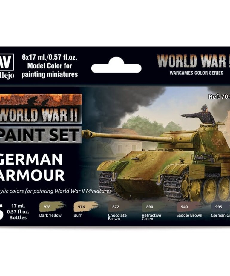 Vallejo Vallejo Model Color WWII German Armor (6) Set