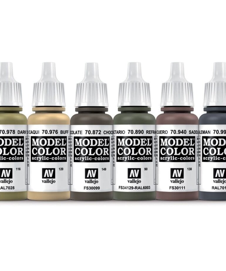 Vallejo Vallejo Model Color WWII German Armor (6) Set