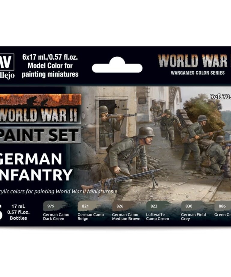 Vallejo Vallejo Model Color WWII German Infantry (6) Set