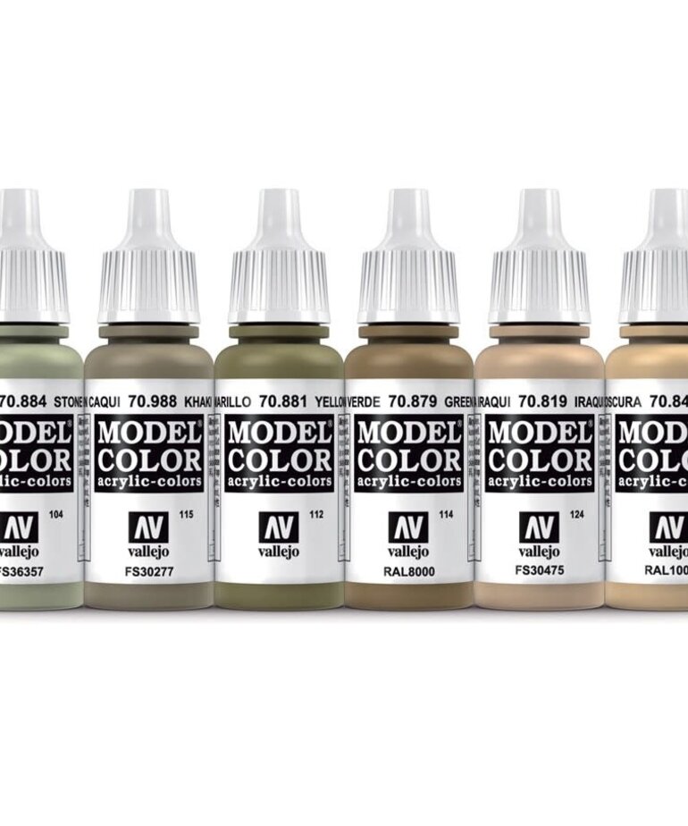 Vallejo Vallejo Model Color WWII Desert British & German (6) Set