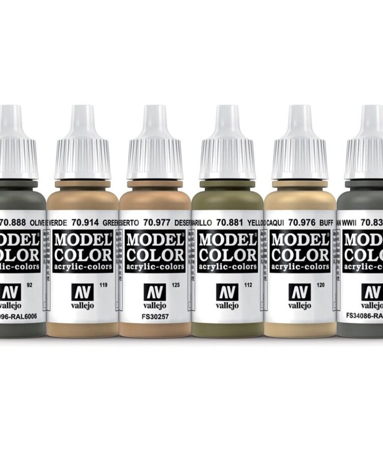 Vallejo Vallejo Model Color WWII Italian Armor & Infantry (6) Set