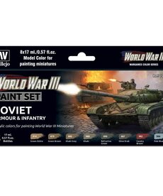 Vallejo Vallejo Model Color WWIII Soviet Armor & Infantry (8) Set