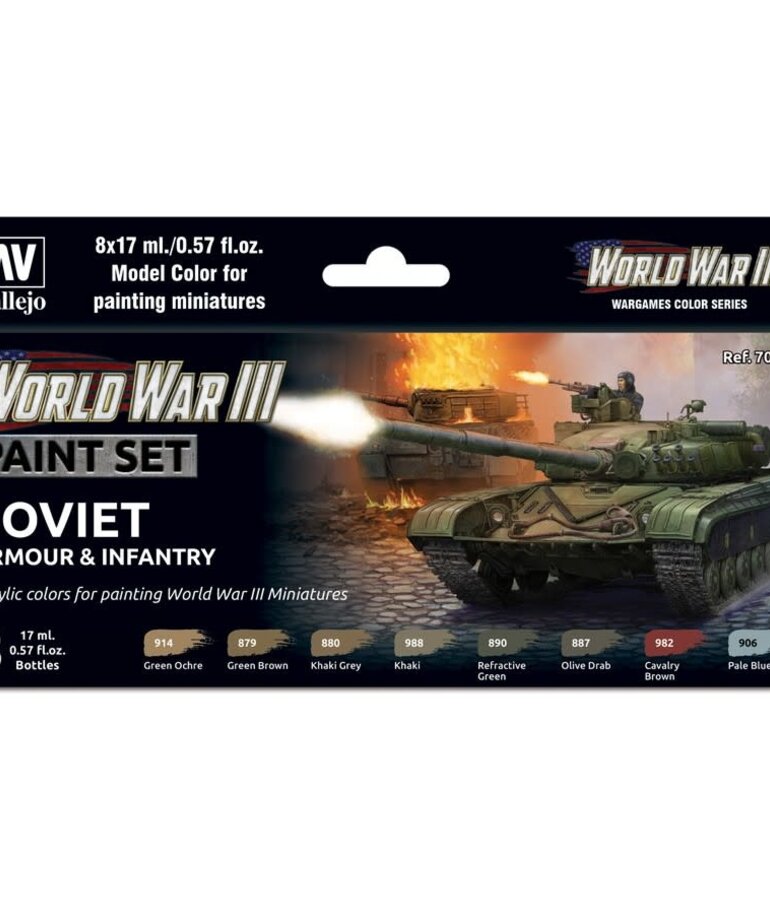 Vallejo Vallejo Model Color WWIII Soviet Armor & Infantry (8) Set