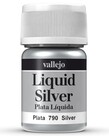 Vallejo Vallejo 70.790 Liquid Silver 35ml