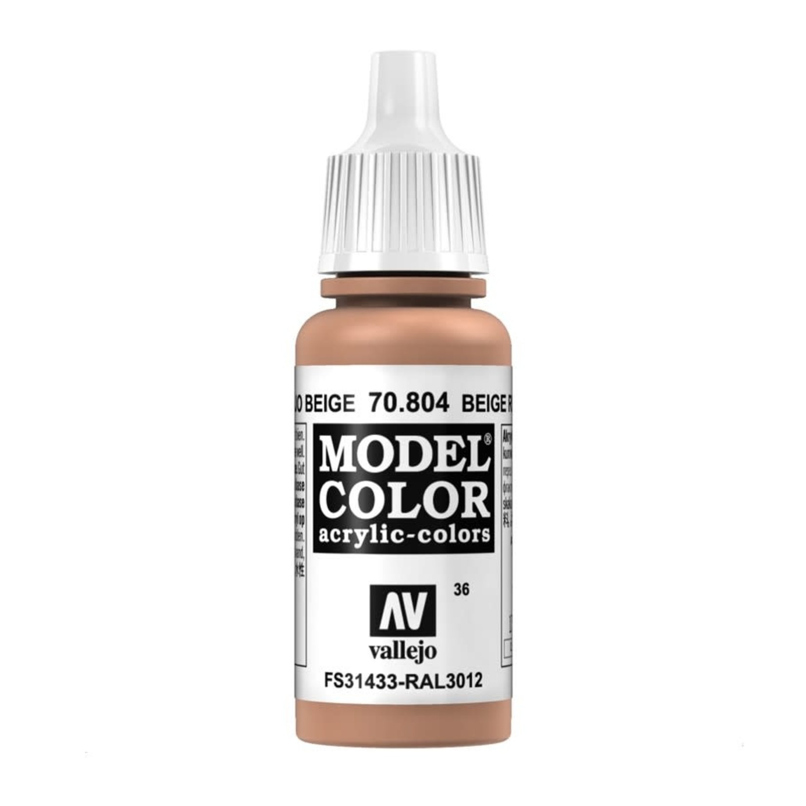 Vallejo Vallejo Model Color 70.804  Beige Red 18ml