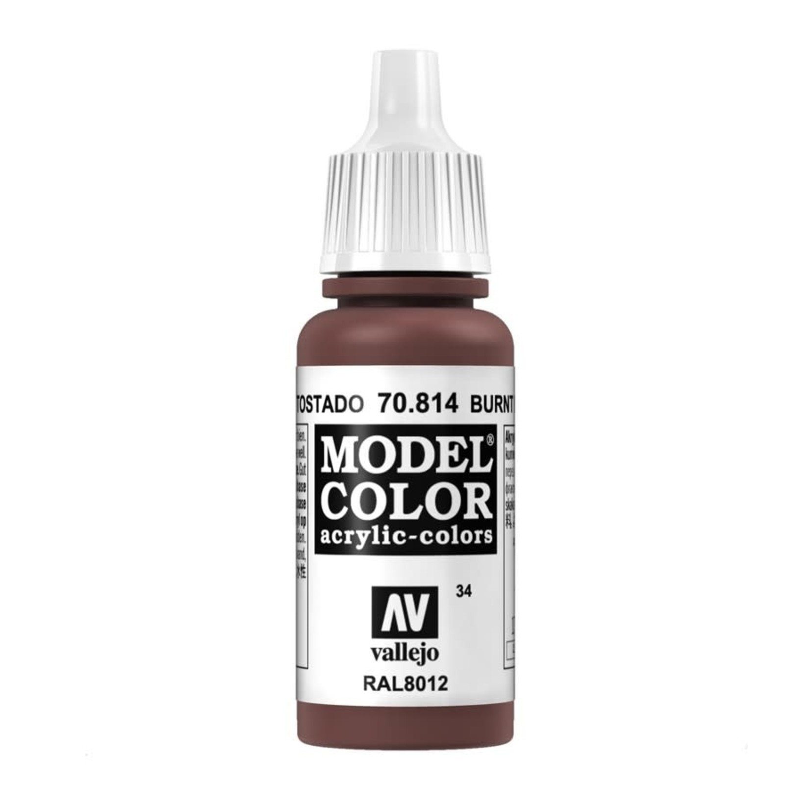 Vallejo Vallejo Model Color 70.814 Burnt Red 18ml