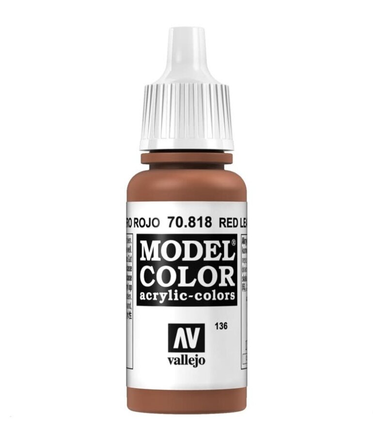 Vallejo Vallejo Model Color 70.818 Red Leather 18ml