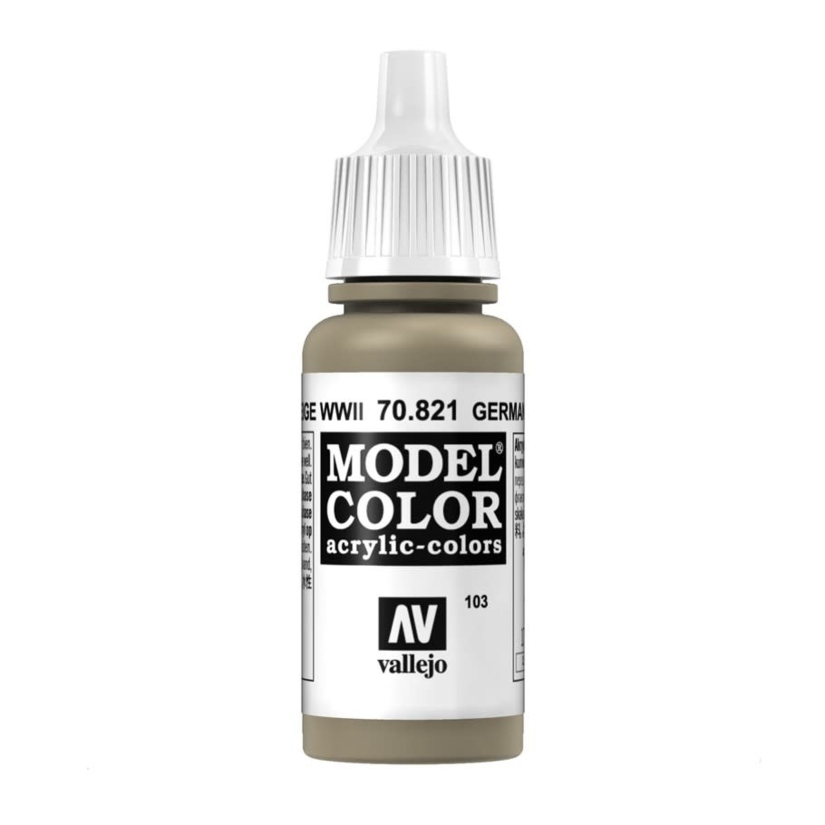 Vallejo Vallejo Model Color 70.821 German Beige WWII 18ml