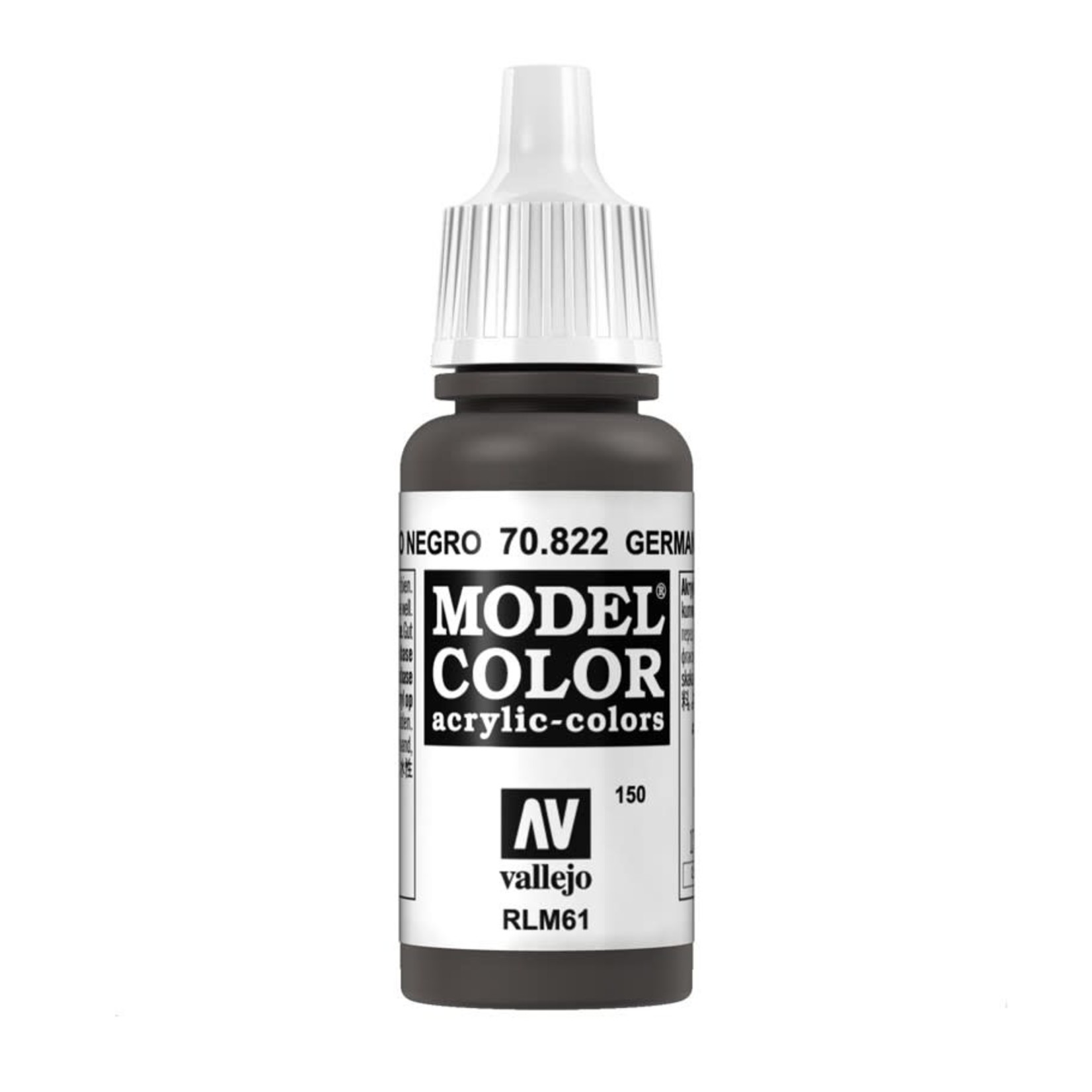 Vallejo Vallejo Model Color 70.822 Cam. Black Brown 18ml