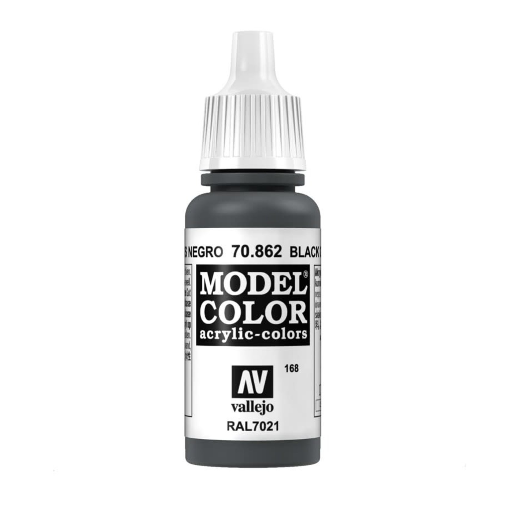 Vallejo Vallejo Model Color 70.862 Black Grey 18ml