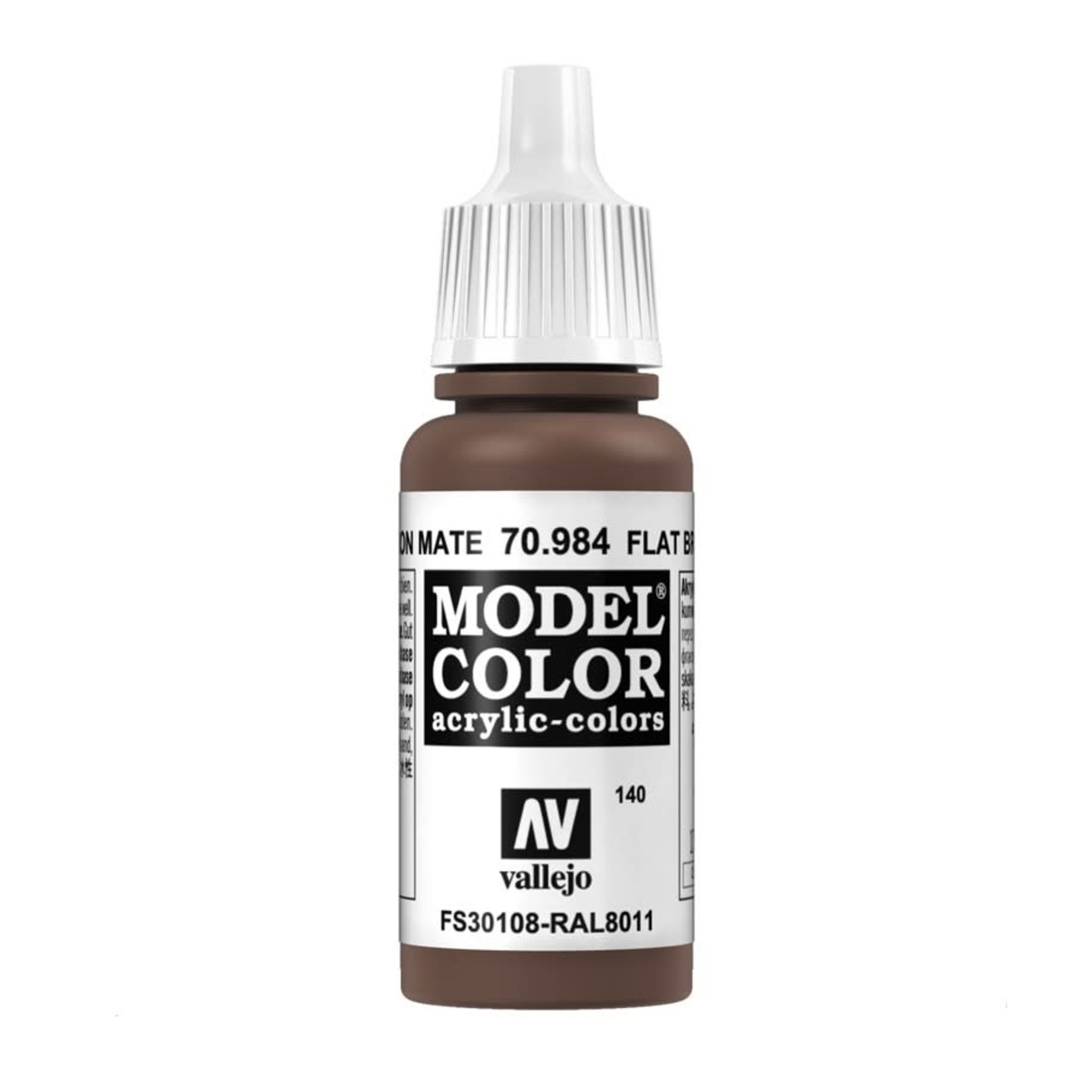 Vallejo Vallejo Model Color 70.984 Flat Brown 18ml