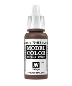Vallejo Vallejo Model Color 70.984 Flat Brown 18ml
