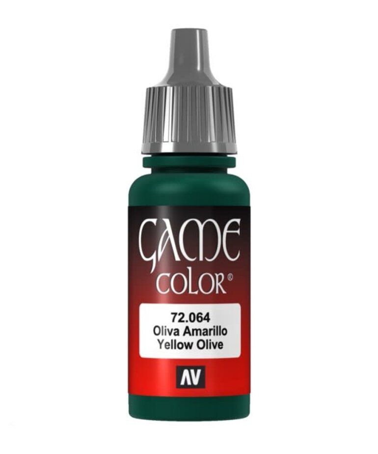Vallejo Discontinued: Vallejo Game Color 72.064 Yellow Olive 17ml