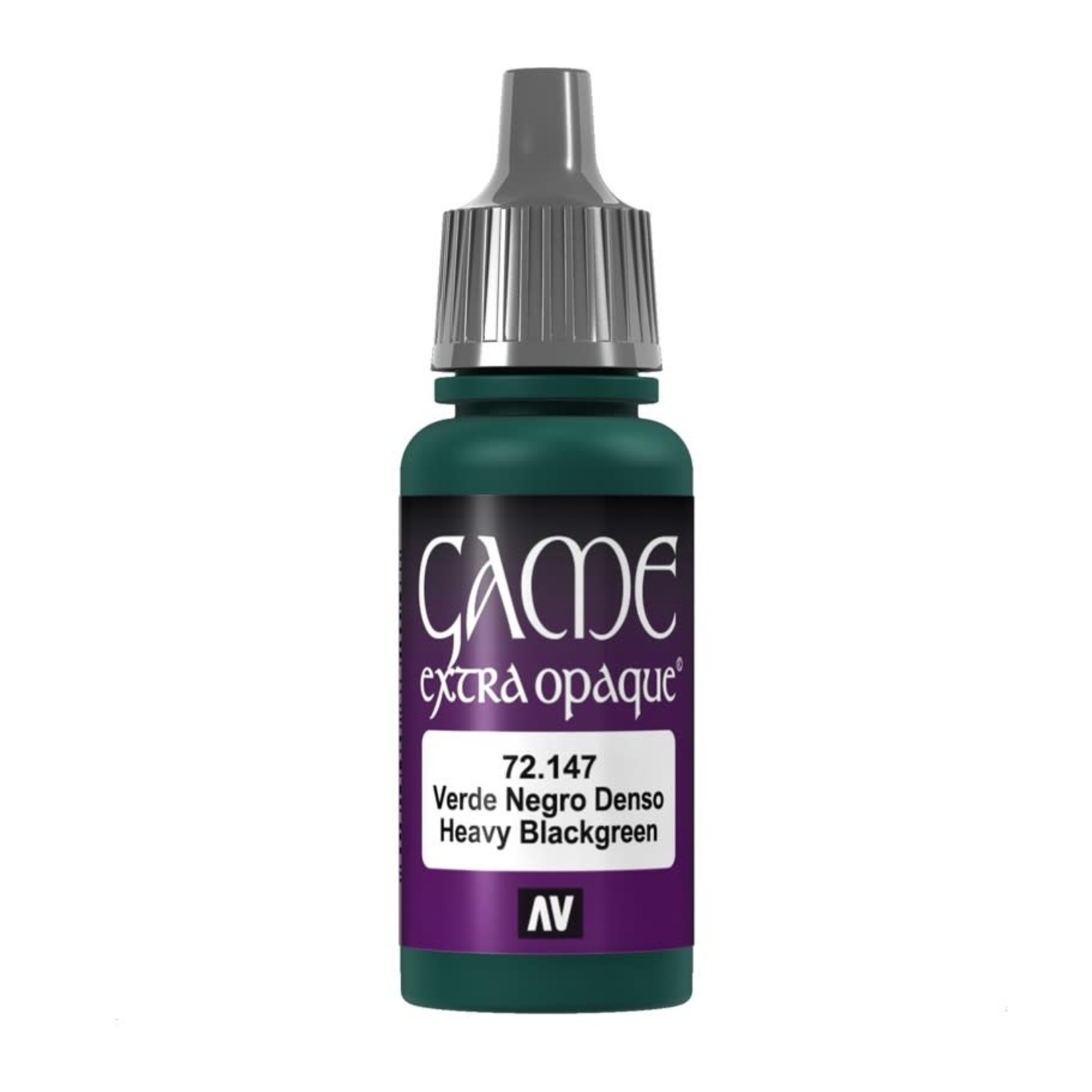 Vallejo Discontinued: Vallejo Game Color Effects: 72.147 Heavy Blackgreen 17ml