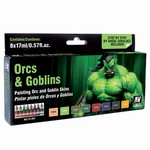 Vallejo Vallejo Game Color Orcs & Goblins Paint (8) Set