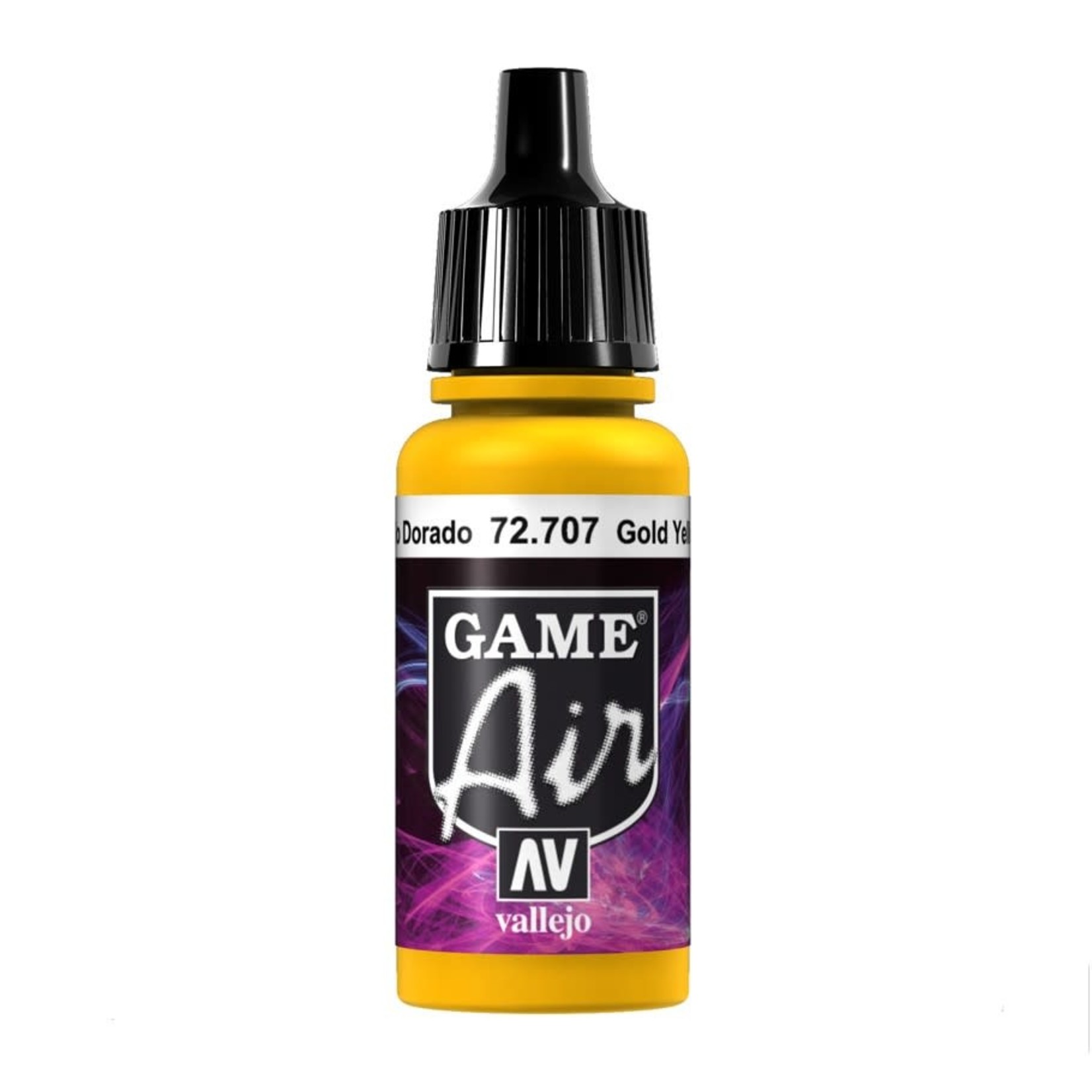 Vallejo Discontinued: Vallejo Game Air 72.707 Gold Yellow 17ml