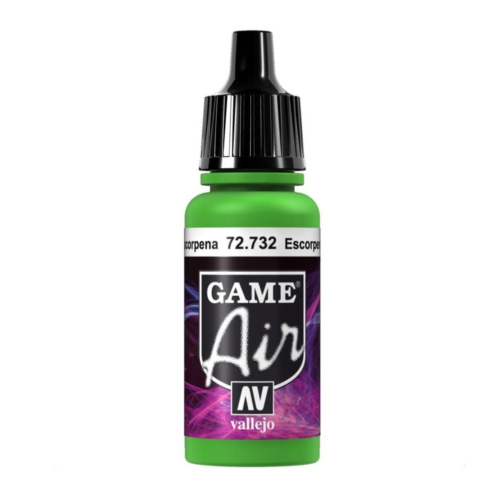 Vallejo Discontinued: Vallejo Game Air 72.732 Escorpena Green 17ml