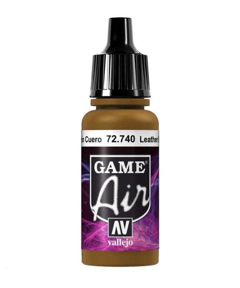 Vallejo Discontinued: Vallejo Game Air 72.740 Leather Brown 17ml