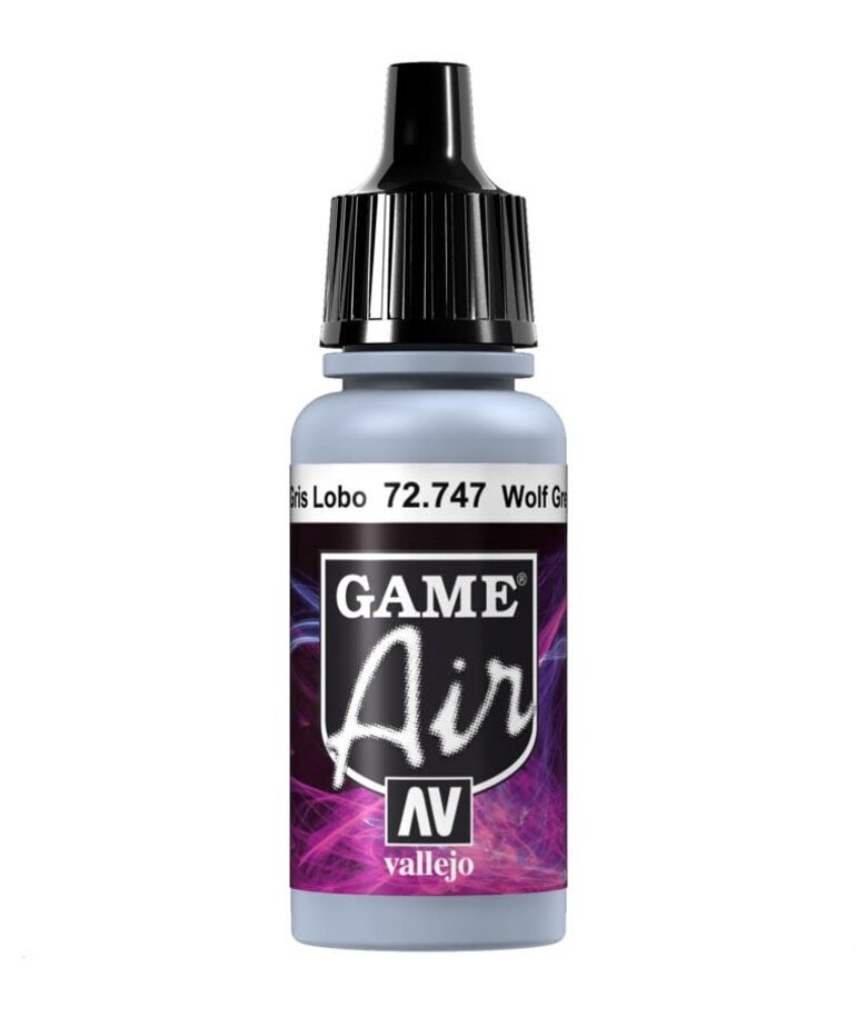 Vallejo Discontinued: Vallejo Game Air 72.747 Wolf Grey 17ml