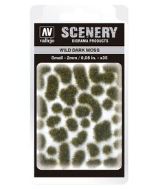 Vallejo Vallejo Scenery SC402: Wild:  Dark Moss Small (35)