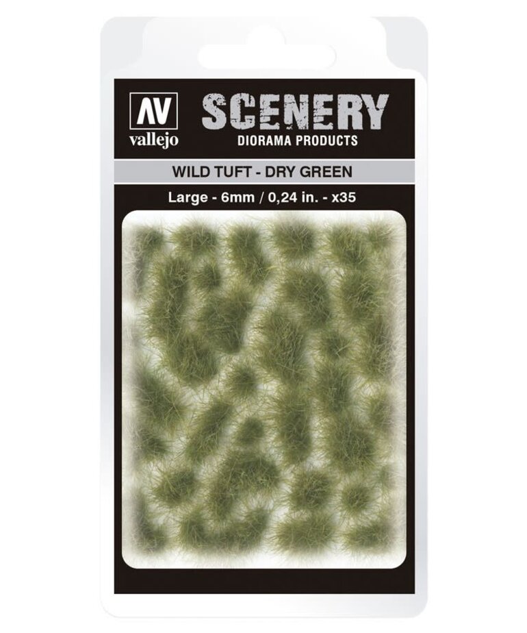 Vallejo Vallejo Scenery SC415: Wild: Tuft Dry Green Large (35)