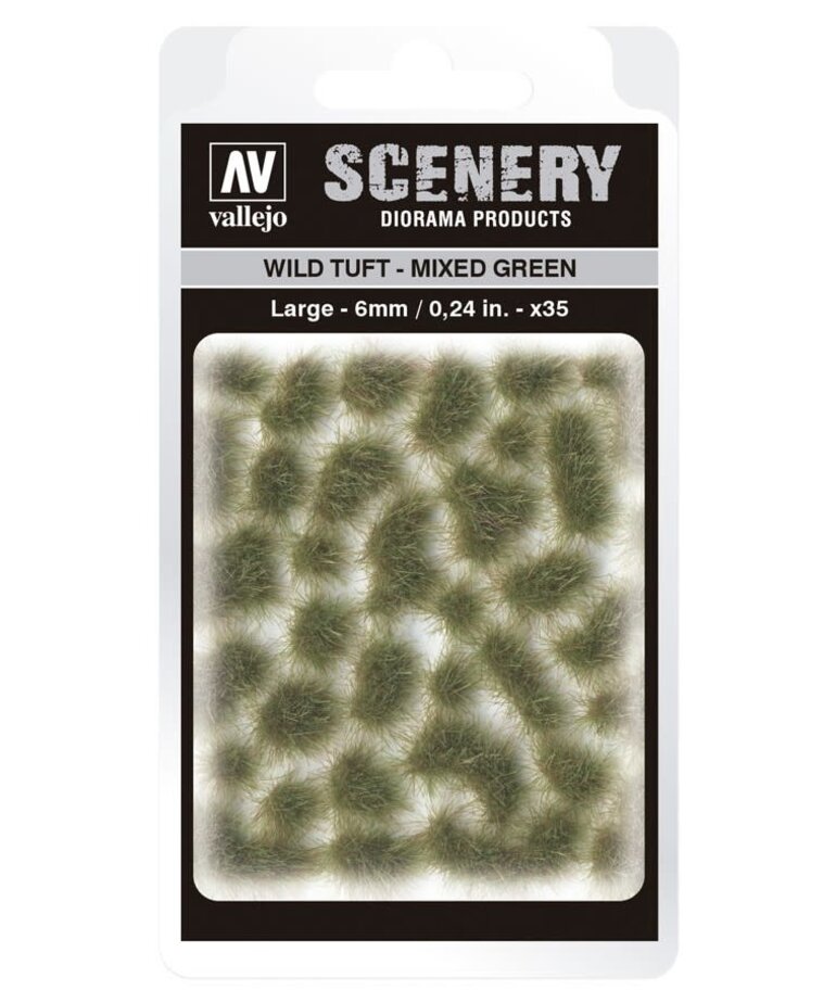 Vallejo Vallejo Scenery SC416: Wild: Tuft Mixed Green Large (35)