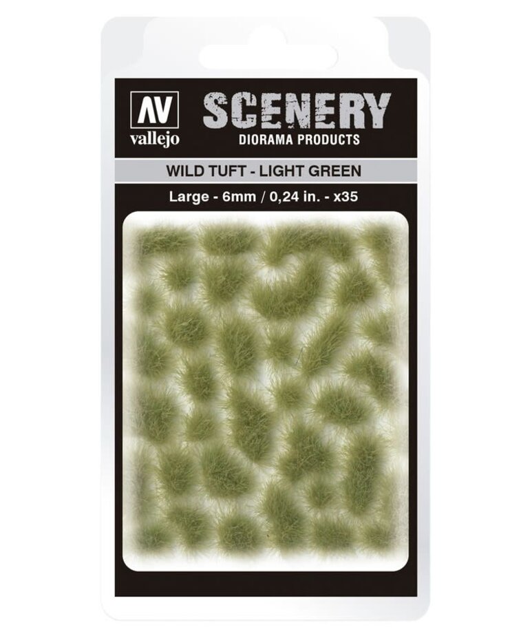 Vallejo Vallejo Scenery SC417: Wild: Tuft Light Green Large (35)