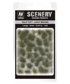 Vallejo Vallejo Scenery SC418: Wild: Tuft Light Brown Large (35)